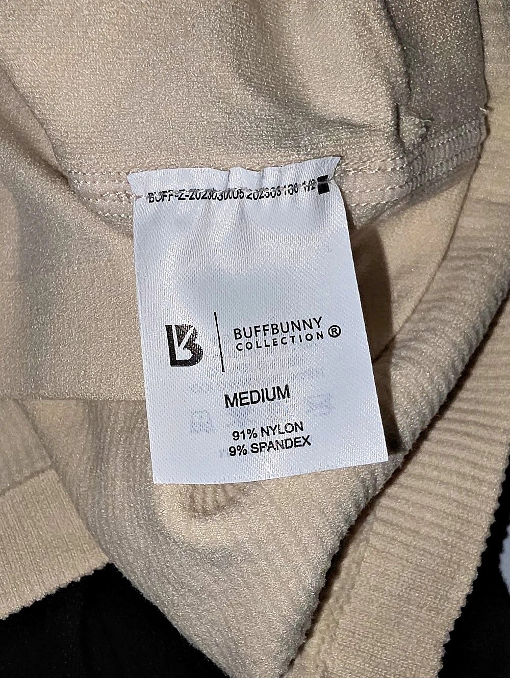 Buffbunny Collection Ribbed Tank Top Beige Size Medium - Picture 4 of 4